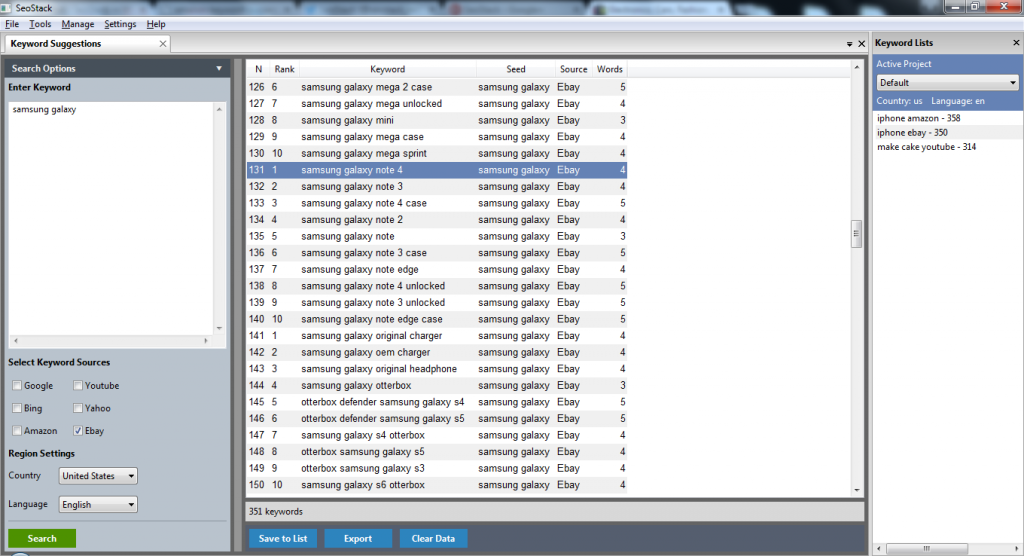 ebay keyword suggestions